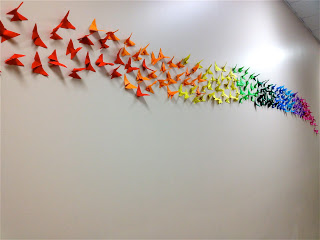 Borboletas Origami Parede Decora ao 2 Viajando No Ap Viajando No Ap 